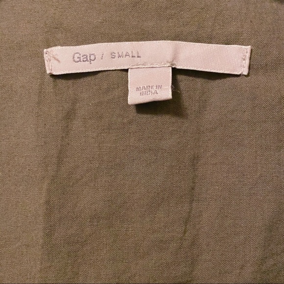 GAP Army Military Green Jacket Coat Size S - Picture 5 of 8